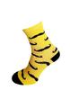 Bláznivé dámske ponožky Fúzy | Veľkosť: 37 - 40 | Žltá