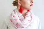 Elegantná dámska šatka | Bieloružová