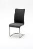 2 x Jedálenská koženková stolička ARCO (čierna)