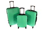 Sada 3 cestovných škrupinových kufrov | Mentolová