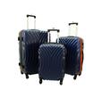 Sada 3 cestovných škrupinových kufrov HC760 (navy-orange) | Tmavomodrá / oranžová