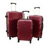Sada 3 cestovných škrupinových kufrov HC760 (burgundy) | Burgundy