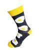 Bláznivé pánske ponožky Vajcia | Veľkosť: 40-43 | Sivá