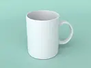 330 ml Keramický hrnček s vlastnou potlačou (biely)