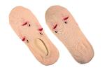 1 pár Dámske bavlnené ponožky Flamingo / "ťapky" | Veľkosť: 35-38 | Marhuľová