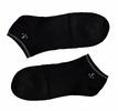 1 pár Pánske bambusové ponožky s kotvou / členkové | Veľkosť: 40-44 | Čierna s bielou kotvou