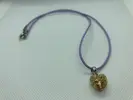 Prívesok HEART z muránskeho skla | Fialová