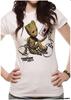 Dámske tričko Guardians Of The Galaxy 2 – Groot & Tape | Veľkosť: M | Biela