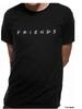 Pánske tričko Friends – Logo | Veľkosť: M | Čierna
