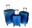 Sada 3 cestovných škrupinových kufrov HC663 (L + XL+ XXL) | Blue