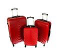 Sada 3 cestovných škrupinových kufrov HC663 (L + XL+ XXL) | Red