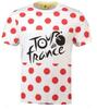 Pánske tričko s guľôčkami a logom Tour de France | Veľkosť: M | Biela