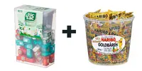 BALÍK č.2: 228 g Veľké balenie Tic Tac Mixed (60 malých krabičiek) + 1 kg Haribo medvedíci (100 ks malých vreciek)