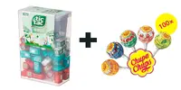 BALÍK č.1: 228 g Veľké balenie Tic Tac Mixed (60 malých krabičiek) +100 ks Mini lízanky Perfetti Van Melle Chupa Chups