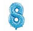 Balón číslo 8 - Veľkosť 61 cm | Modrá