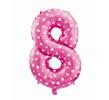 Balón číslo 8 - Veľkosť 61 cm | Ružová