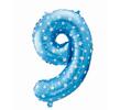 Balón číslo 9 - Veľkosť 61 cm | Modrá
