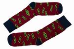 Pánske veselé ponožky "Milena" | Veľkosť: 42-46 | Dolár / Hnedá