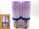 Darčekové balenie ekologických palmových sviečok D01 (fialová)