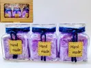 Darčekové balenie ekologických palmových sviečok D09 (fialová)
