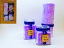 Darčekové balenie ekologických palmových sviečok D11 (fialová)