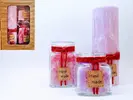 Darčekové balenie ekologických palmových sviečok D11 (ružová)