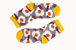 Dámske veselé ponožky "Milena" | Veľkosť: 37-41 | Volské oko / Sivá