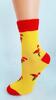 Bláznivé detské ponožky plameniak žltý | Veľkosť: 33-36 | Žltá