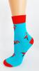 Bláznivé detské ponožky plameniak modrý | Veľkosť: 33-36 | Modrá