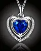Luxusný náhrdelník Crystal Blue Heart