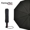 Skladací automatický dáždnik s pútkom | Čierna