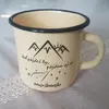 300 ml Plechový hrnček "Keď pôjdeš ty, pôjdem aj ja" (krémový)