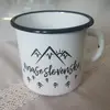 300 ml Plechový hrnček "Volanie veľhôr" (biely)
