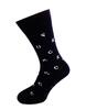 Bláznivé pánske ponožky písmenká čierne | Veľkosť: 40-43 | Čierna