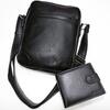 SET č.2: Pánska peňaženka + taška | Čierna