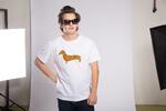 Pánske tričko | Veľkosť: S | Biela + leopard
