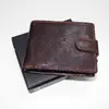 Premium Leather RFID na šírku so zapínaním | Hnedá