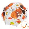 Detský poloautomatický dáždnik s píšťalkou | Veverička + oranžová