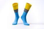 Farebné ponožky Soxit | Veľkosť: 36-40 | Waves Blue–Yellow