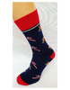 Bláznivé pánske ponožky Lízanky | Veľkosť: 40 – 43 | Modrá