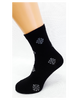 Bláznivé dámske ponožky Vločky | Veľkosť: 36 - 40 | Čierna