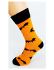 Bláznivé pánske ponožky Netopiere | Veľkosť: 40 – 43 | Oranžová
