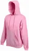 Fruit Of The Loom HOODED SWEAT Lihgt pink s kapucňou | Veľkosť: XXL | Svetloružová