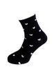 Bláznivé dámske ponožky Srdcia | Veľkosť: 37-40 | Čierna