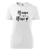 Dámske tričko - Mama needs wine | Veľkosť: XS | Biela
