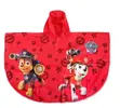 Chlapčenský pršiplášť Pončo - Paw Patrol | Veľkosť: 86–92 / 1–2 roky | Červená