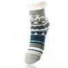 Detské teplé ponožky (vianočný motív III.) | Veľkosť: 26-28 | Sivá + modrá