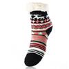 Detské teplé ponožky (vianočný motív I.) | Veľkosť: 26-28 | Čierna + ružová