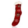 Detské teplé ponožky (vianočný motív 6) | Veľkosť: 26-28 | Červená