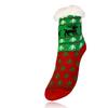 Detské teplé ponožky (vianočný motív 2) | Veľkosť: 26-28 | Červená + zelená